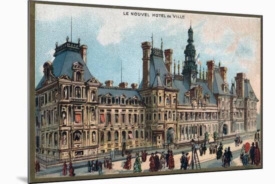 Paris Universal Exhibition of 1889 : City Hall in Paris-French School-Mounted Giclee Print