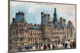 Paris Universal Exhibition of 1889 : City Hall in Paris-French School-Mounted Giclee Print