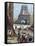 Paris. Universal Exhibition of 1889. Construction of the Eiffel Tower.-Tarker-Framed Stretched Canvas