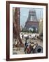 Paris. Universal Exhibition of 1889. Construction of the Eiffel Tower.-Tarker-Framed Giclee Print