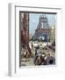 Paris. Universal Exhibition of 1889. Construction of the Eiffel Tower.-Tarker-Framed Giclee Print