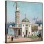 Paris Universal Exhibition of 1889 : The arab mosque-French School-Stretched Canvas