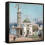 Paris Universal Exhibition of 1889 : The arab mosque-French School-Framed Stretched Canvas