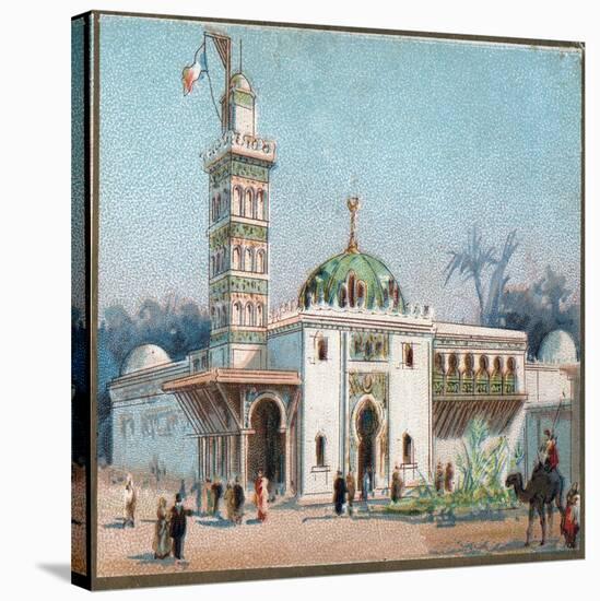 Paris Universal Exhibition of 1889 : The arab mosque-French School-Stretched Canvas