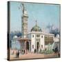 Paris Universal Exhibition of 1889 : The arab mosque-French School-Stretched Canvas