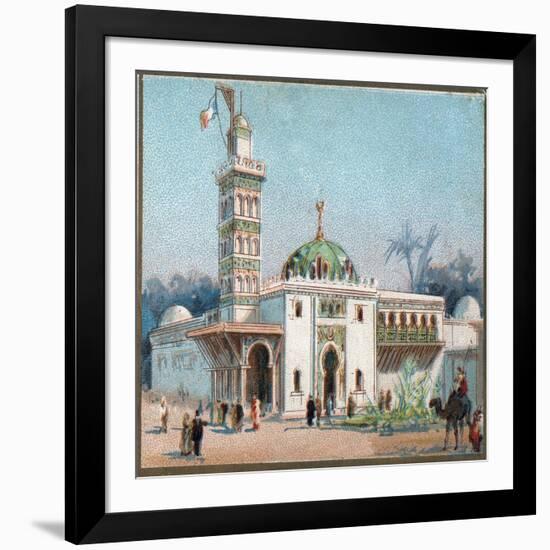 Paris Universal Exhibition of 1889 : The arab mosque-French School-Framed Giclee Print