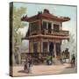 Paris Universal Exhibition of 1889 : The Japan Pavilion-French School-Stretched Canvas