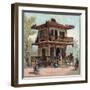 Paris Universal Exhibition of 1889 : The Japan Pavilion-French School-Framed Giclee Print