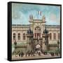 Paris Universal Exhibition of 1889 : The Palace of the War ministery-French School-Framed Stretched Canvas