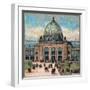 Paris Universal Exhibition of 1889 : View of the Palais des Beaux arts-French School-Framed Giclee Print