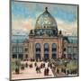 Paris Universal Exhibition of 1889 : View of the Palais des Beaux arts-French School-Mounted Giclee Print