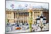 Paris Urban Scene - In the Style of Oil Painting-Philippe Hugonnard-Mounted Giclee Print