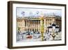 Paris Urban Scene - In the Style of Oil Painting-Philippe Hugonnard-Framed Premium Giclee Print