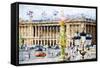 Paris Urban Scene - In the Style of Oil Painting-Philippe Hugonnard-Framed Stretched Canvas