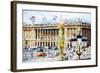 Paris Urban Scene - In the Style of Oil Painting-Philippe Hugonnard-Framed Giclee Print