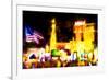 Paris Vegas - In the Style of Oil Painting-Philippe Hugonnard-Framed Giclee Print