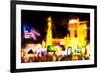 Paris Vegas - In the Style of Oil Painting-Philippe Hugonnard-Framed Giclee Print