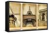 Paris - Vintage Cards Series-Maugli-l-Framed Stretched Canvas