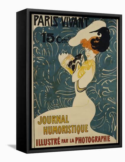 Paris Vivant Poster-Edmond Marie Petitjean-Framed Stretched Canvas