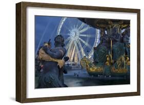 Paris Wheel 1-Charles Bowman-Framed Photographic Print