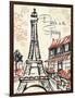 Paris Whimsy 1-Edith Lentz-Framed Art Print