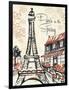 Paris Whimsy 1-Edith Lentz-Framed Art Print