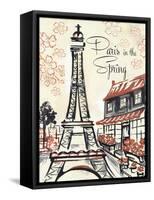 Paris Whimsy 1-Edith Lentz-Framed Stretched Canvas