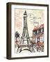 Paris Whimsy 1-Edith Lentz-Framed Art Print