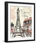 Paris Whimsy 1-Edith Lentz-Framed Art Print