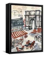 Paris Whimsy 2-Edith Lentz-Framed Stretched Canvas