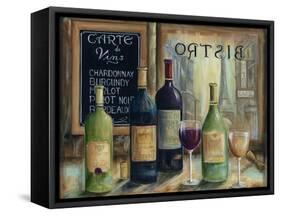 Paris Wine Tasting-Marilyn Dunlap-Framed Stretched Canvas