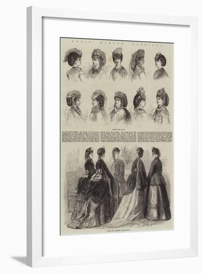 Paris Winter Fashions-null-Framed Giclee Print