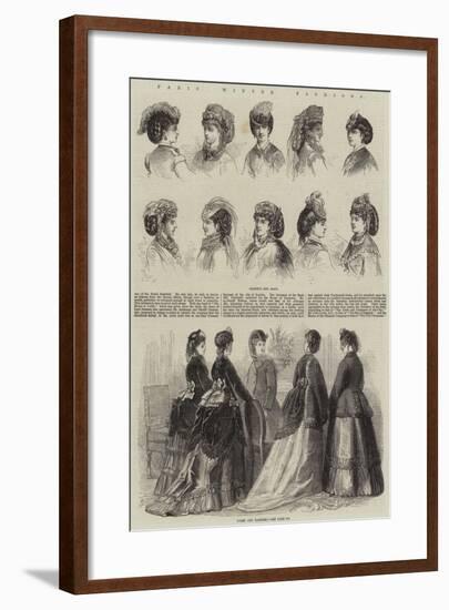 Paris Winter Fashions-null-Framed Giclee Print