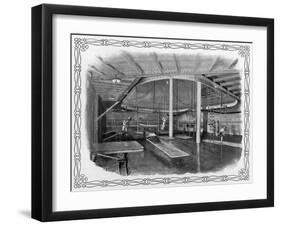 Paris Ymca Gym.-Harry Fenn-Framed Art Print