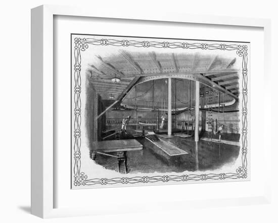 Paris Ymca Gym.-Harry Fenn-Framed Art Print