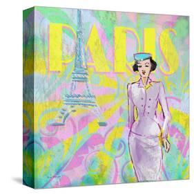 Paris-Rick Novak-Stretched Canvas