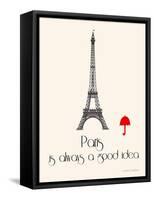 Paris-Jan Weiss-Framed Stretched Canvas