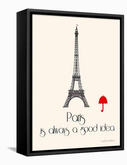 Paris-Jan Weiss-Framed Stretched Canvas