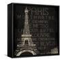 Paris-Jace Grey-Framed Stretched Canvas