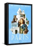 Paris-Marton-Framed Stretched Canvas