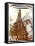 Paris-Sidney Paul & Co.-Framed Stretched Canvas