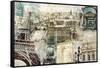 Paris-Tyler Burke-Framed Stretched Canvas