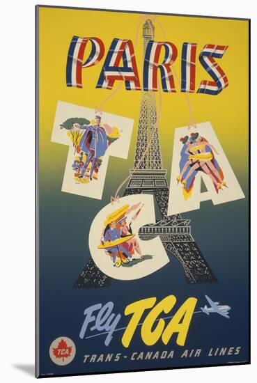 Pariscga-null-Mounted Giclee Print