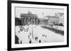 Pariser Platz and Brandenburger Thor (Paris Place and Brandenburg Gate)-null-Framed Premium Giclee Print