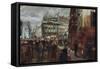 Pariser Wochentag. 1869-Adolph von Menzel-Framed Stretched Canvas