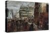 Pariser Wochentag. 1869-Adolph von Menzel-Stretched Canvas