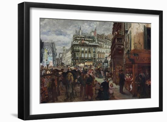 Pariser Wochentag. 1869-Adolph von Menzel-Framed Giclee Print