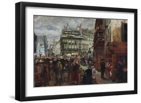 Pariser Wochentag. 1869-Adolph von Menzel-Framed Giclee Print