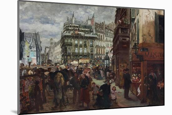 Pariser Wochentag. 1869-Adolph von Menzel-Mounted Giclee Print