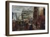 Pariser Wochentag. 1869-Adolph von Menzel-Framed Premium Giclee Print